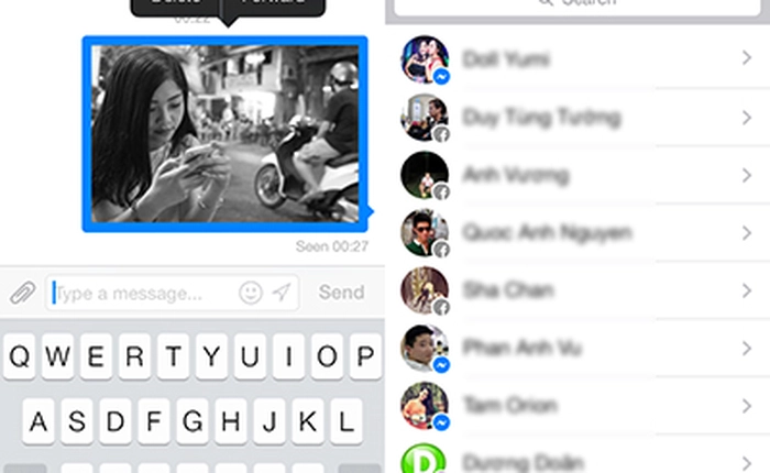Facebook Messenger trên iOS cập nhật tạo chat nhóm, chuyển tiếp tin nhắn