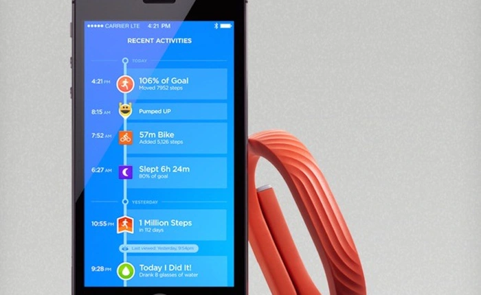 Jawbone đưa vòng đeo tay theo dõi sức khỏe Up24 ra thị trường thế giới