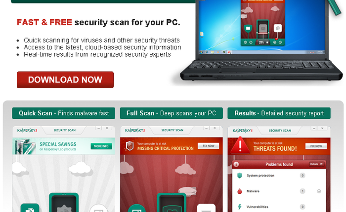 Kaspersky Security Scan - Kiểm tra nhanh tính an toàn của Windows