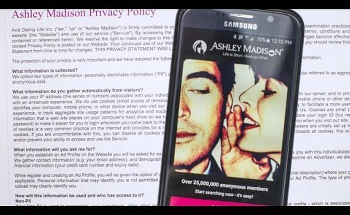 Ashley Madison phải bồi thường 500 triệu USD do để lộ danh tính những người ngoại tình