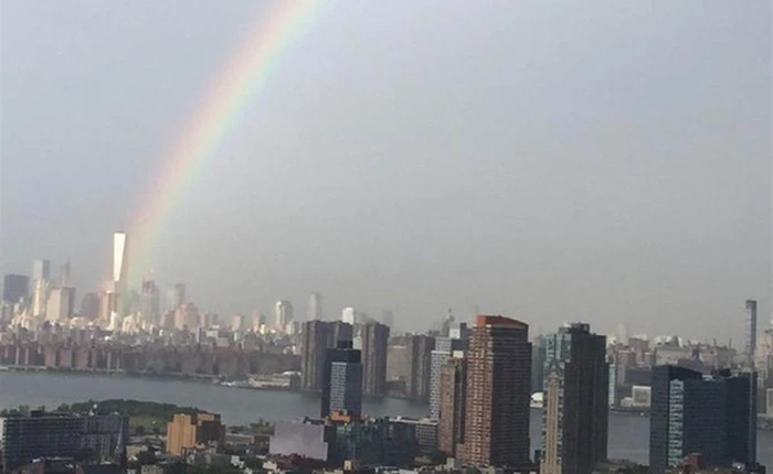 Cầu vồng xuất hiện trên bầu trời Mỹ ngay trước ngày kỷ niệm sự kiện 11/09