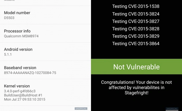 Sony cập nhật Android 5.1.1 cho các smartphone Xperia Z1/Z1c/Z Ultra