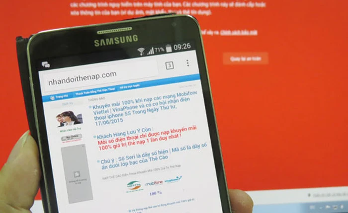 Bùng phát tin nhắn lừa nạp thẻ điện thoại qua Facebook