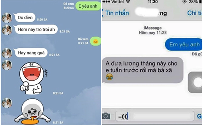 Tin nhắn thần thánh "em yêu anh" để thử chồng đang tạo cơn sốt khủng khiếp trên MXH