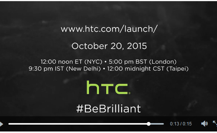 HTC gợi ý về mẫu smartphone One A9, ra mắt ngày 20/10