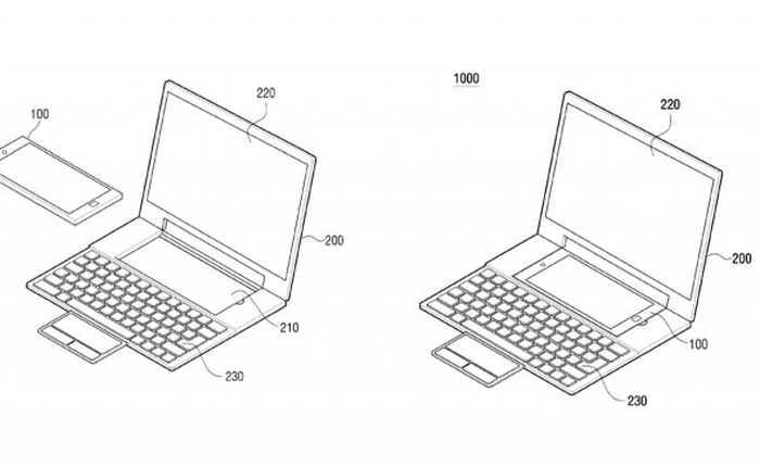 Samsung đăng ký bằng sáng chế biến smartphone Android thành laptop chạy Windows