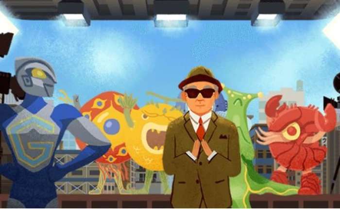 Google cho bạn làm phim trên doodle, kỷ niệm ngày sinh người tạo ra Godzilla và Ultraman