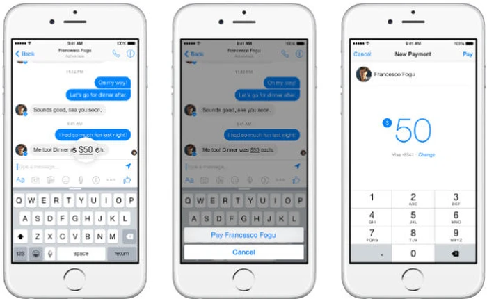 Facebook Messenger cho phép người dùng chuyển tiền ngay “tại trận”