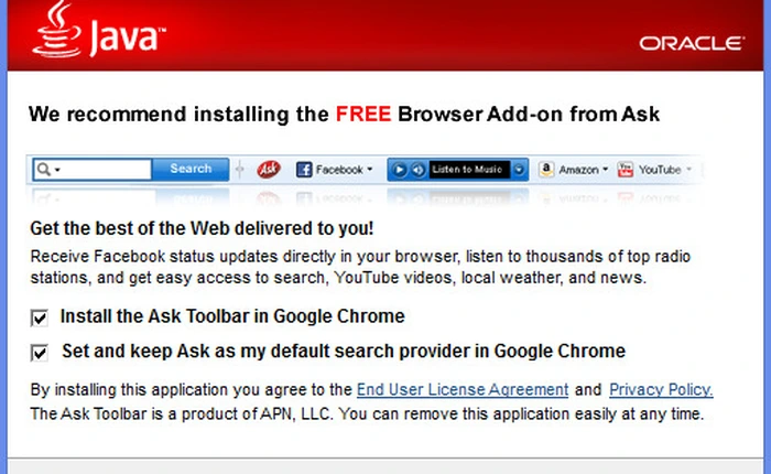Ask Toolbar bị Microsoft liệt vào danh sách phần mềm độc hại