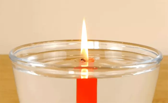 Nến có thể cháy dưới nước được hay không?