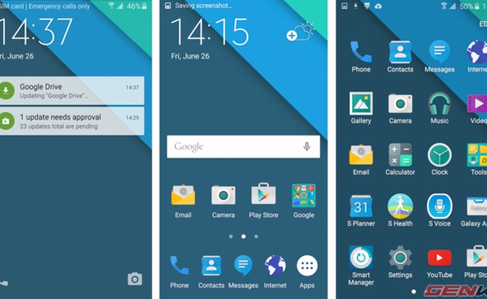 Mang giao diện Material Design lên Samsung Galaxy S6 và S6 edge