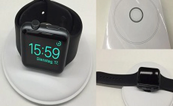 Lộ diện chiếc dock sạc chính hãng của Apple Watch