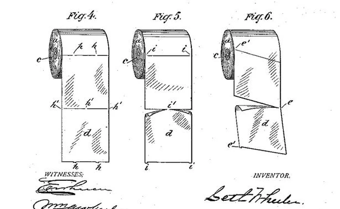 Tìm thấy bằng sáng chế cuộn giấy vệ sinh cách đây 124 năm, chấm dứt mọi tranh cãi trước đây