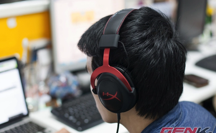 Mở hộp HyperX Cloud II, tai nghe gaming tích hợp soundcard 7.1