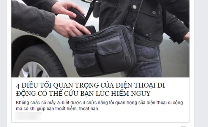 Lật tẩy sự thực "4 bí mật cần biết về điện thoại có thể cứu sống bạn lúc nguy cấp"