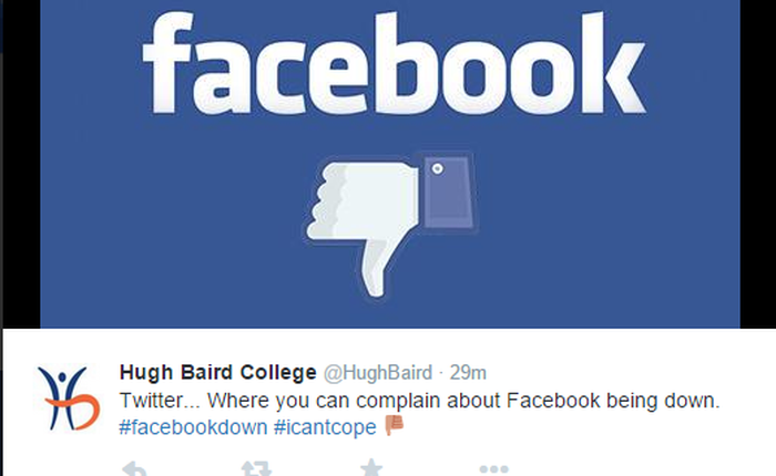 Facebook vừa "sập", có thể do thử nghiệm nút mới