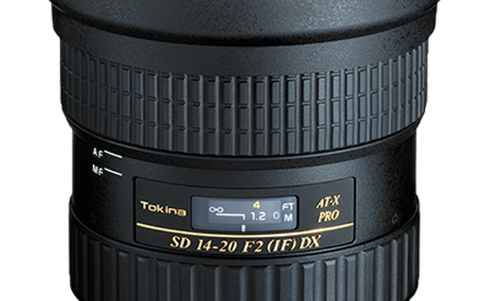 Tokina giới thiệu ống kính AT-X 14-20 mm F/2 PRO DX dành cho DSLR cảm biến crop