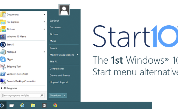 Đổi “phong cách cổ điển” cho Start Menu trên Windows 10