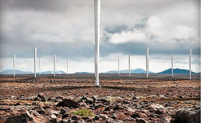 Ý tưởng độc đáo: Điện gió dùng tuabin không cánh quạt