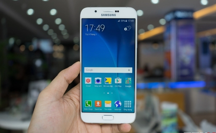 Cận cảnh Samsung Galaxy A8 tại Việt Nam: viền kim loại siêu mỏng chỉ 5,9 mm