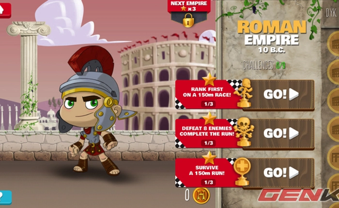 Empire Run - Học lịch sử qua thử thách... chạy nước rút