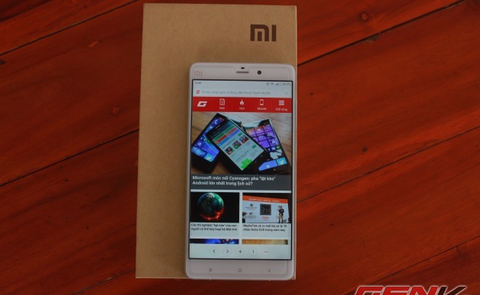 Cận cảnh Xiaomi Mi Note phiên bản vỏ tre tại VN: đẹp, sang và siêu mỏng "cánh"