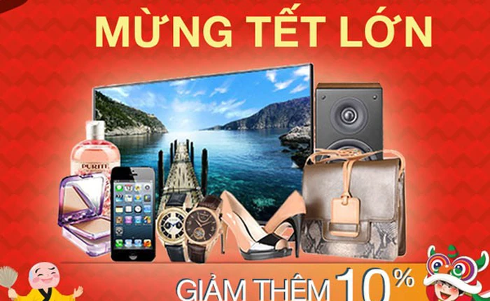 Săn hàng Lazada khuyến mãi Tết giảm đến 50%