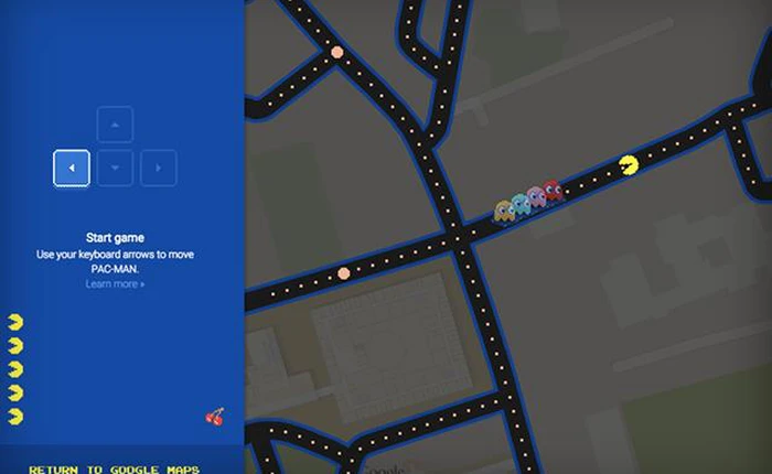 Google Maps thêm tính năng dò đường với Pac-Man