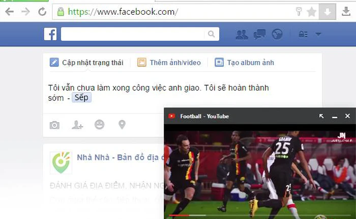 Cốc Cốc mở tính năng "Ghim Video", vừa xem Youtube vừa lướt Facebook