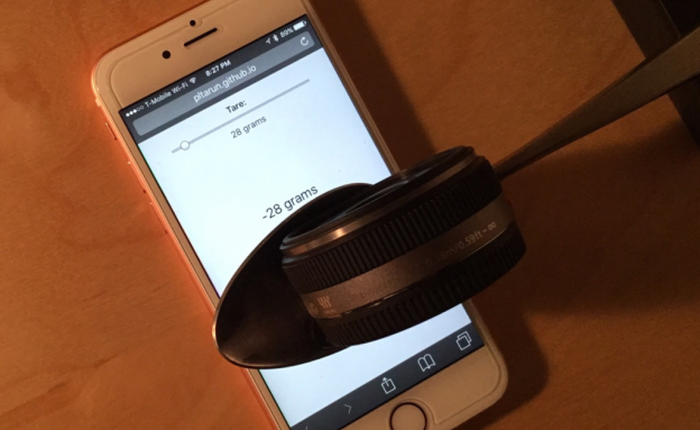 Hướng dẫn biến iPhone 6s thành cân điện tử ngay trên trình duyệt Safari