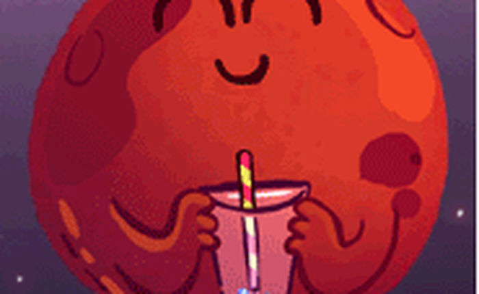 Google Doodle "thay áo" chúc mừng Sao Hỏa