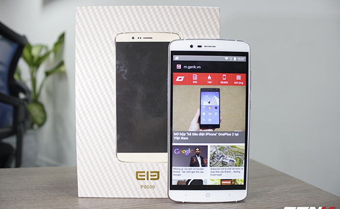 Mở hộp Elephone P8000 - RAM 3GB, Pin 4165mAh, giá gần 5 triệu đồng