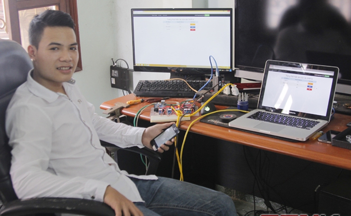 Gặp gỡ chàng sinh viên 9x một mình "xây" nhà thông minh
