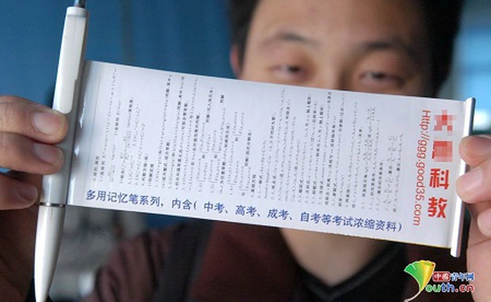 Choáng trước những mánh khóe gian lận thi cử bằng công nghệ cao của học sinh Trung Quốc