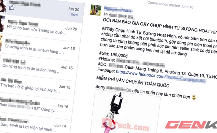 Spam tin nhắn lừa đảo trên Facebook có thể khép tội tử hình