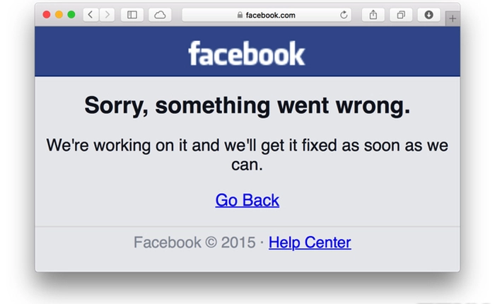 Facebook lại sập!