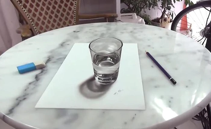 Xem hoạ sĩ vẽ hình 3D "thật như cuộc sống"