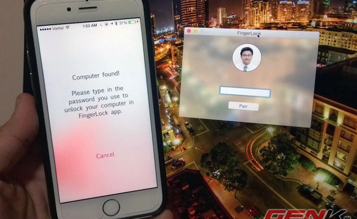 Mở khóa máy tính bằng cảm biến vân tay Touch ID