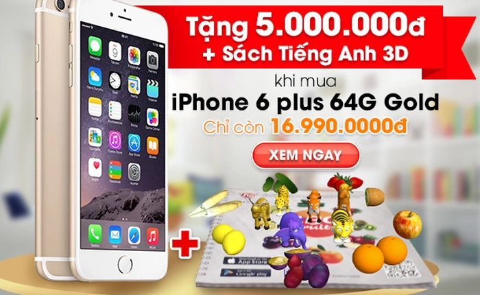 iPhone 6 Plus 64G chính hãng FPT đột ngột giảm 5 triệu đồng