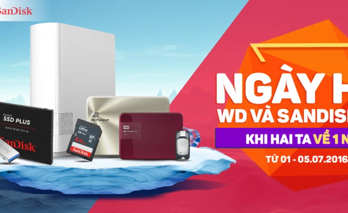 WD và SanDisk về một nhà, khai hội giảm giá