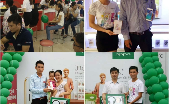 Trong ngày mở bán đầu tiên cứ 3 giây có 1 máy OPPO F1s được bán ra