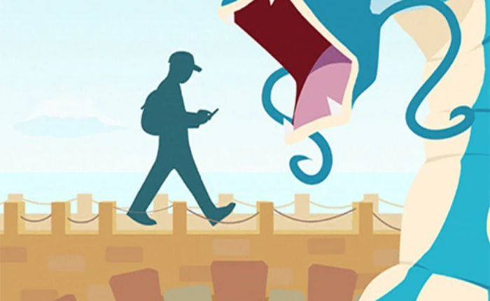 Lao đầu xuống sông vì mải chơi Pokemon Go