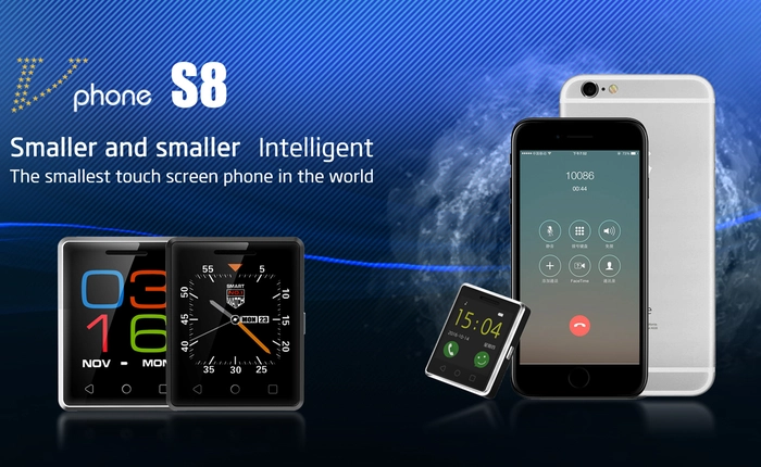 Đây chắc chắn là smartphone nhỏ nhất thế giới: màn 1,54 inch, nặng 30 gram, 64MB RAM, pin 380 mAh