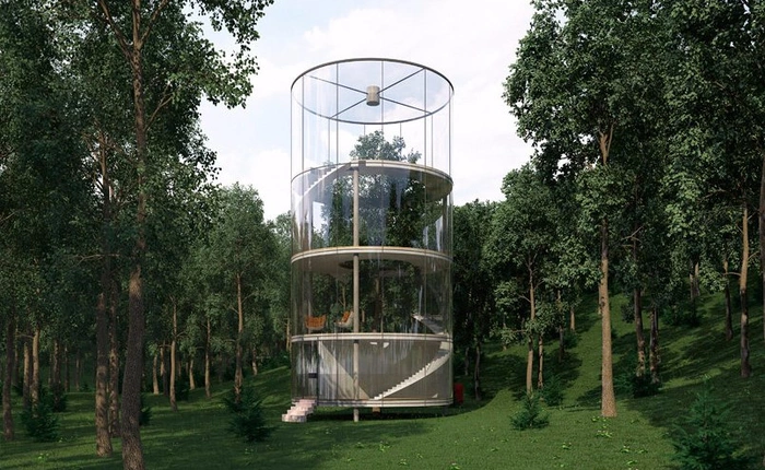 Giấc mơ ngày bé của bạn sẽ trở thành hiện thực với ngôi nhà cây bao kính này