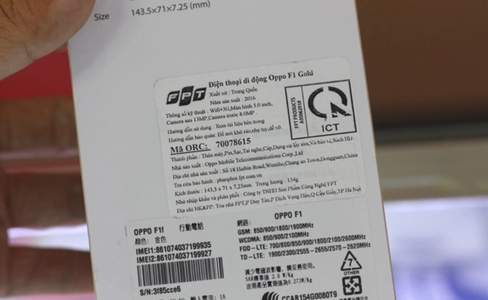 Oppo Việt Nam: Vẫn bảo hành chính hãng lô hàng Oppo F1 do FPT Trading phân phối