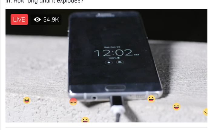 Hơn 34.000 người đang ngồi xem livestream một chiếc Note7, chỉ để đợi nó phát nổ