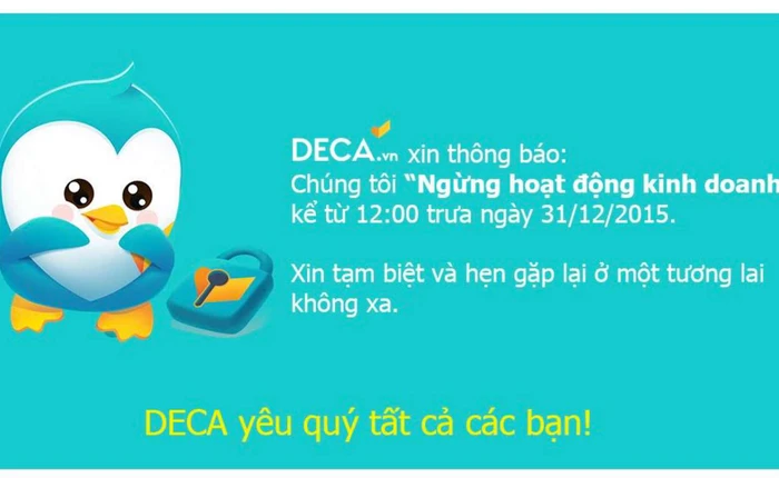 Vì sao Deca.vn đóng cửa?