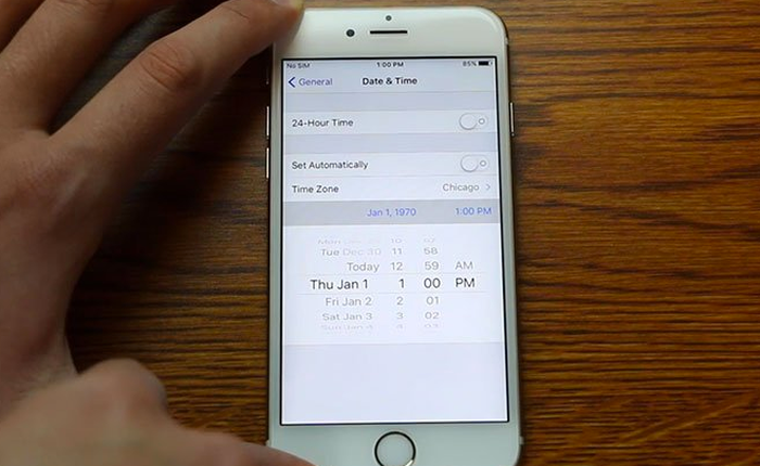 Đã có cách khắc phục lỗi chỉnh iPhone về ngày 1/1/1970