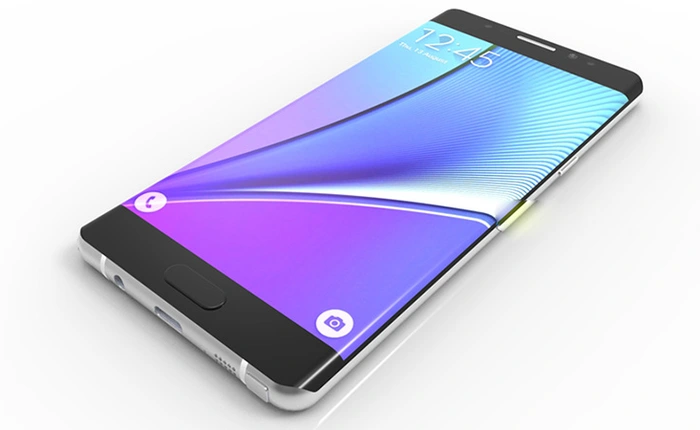 Ảnh dựng Galaxy Note 7: viền kim loại, lưng kính, cong cả 2 mặt