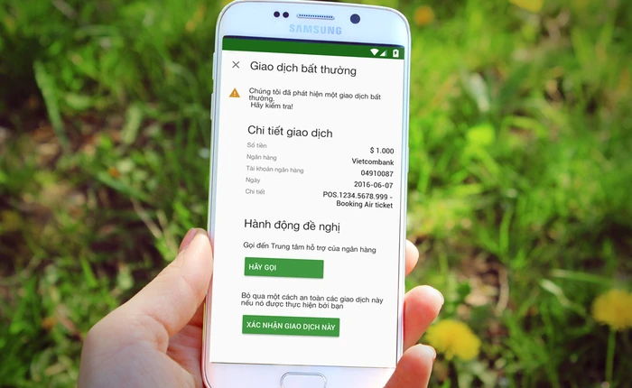 Money Lover giới thiệu tính năng cảnh báo lừa đảo khi giao dịch bằng tài khoản ngân hàng.